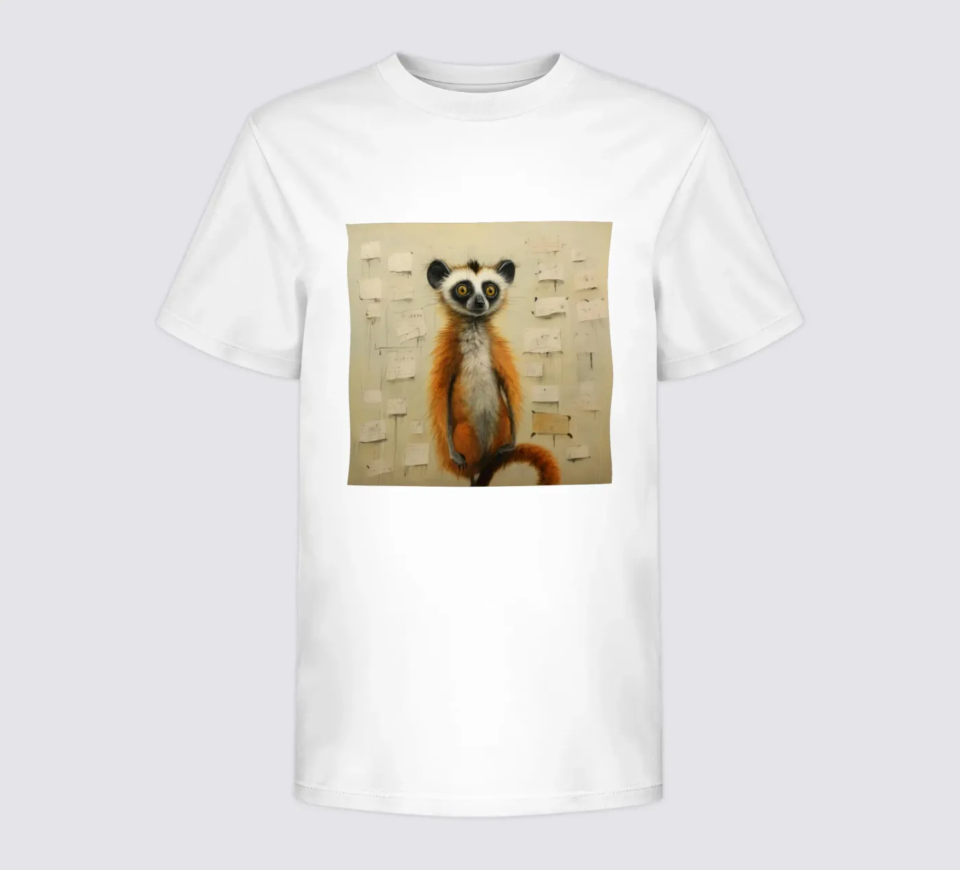 Minimo Lemur t-shirt bambini da Minimal Animal Art