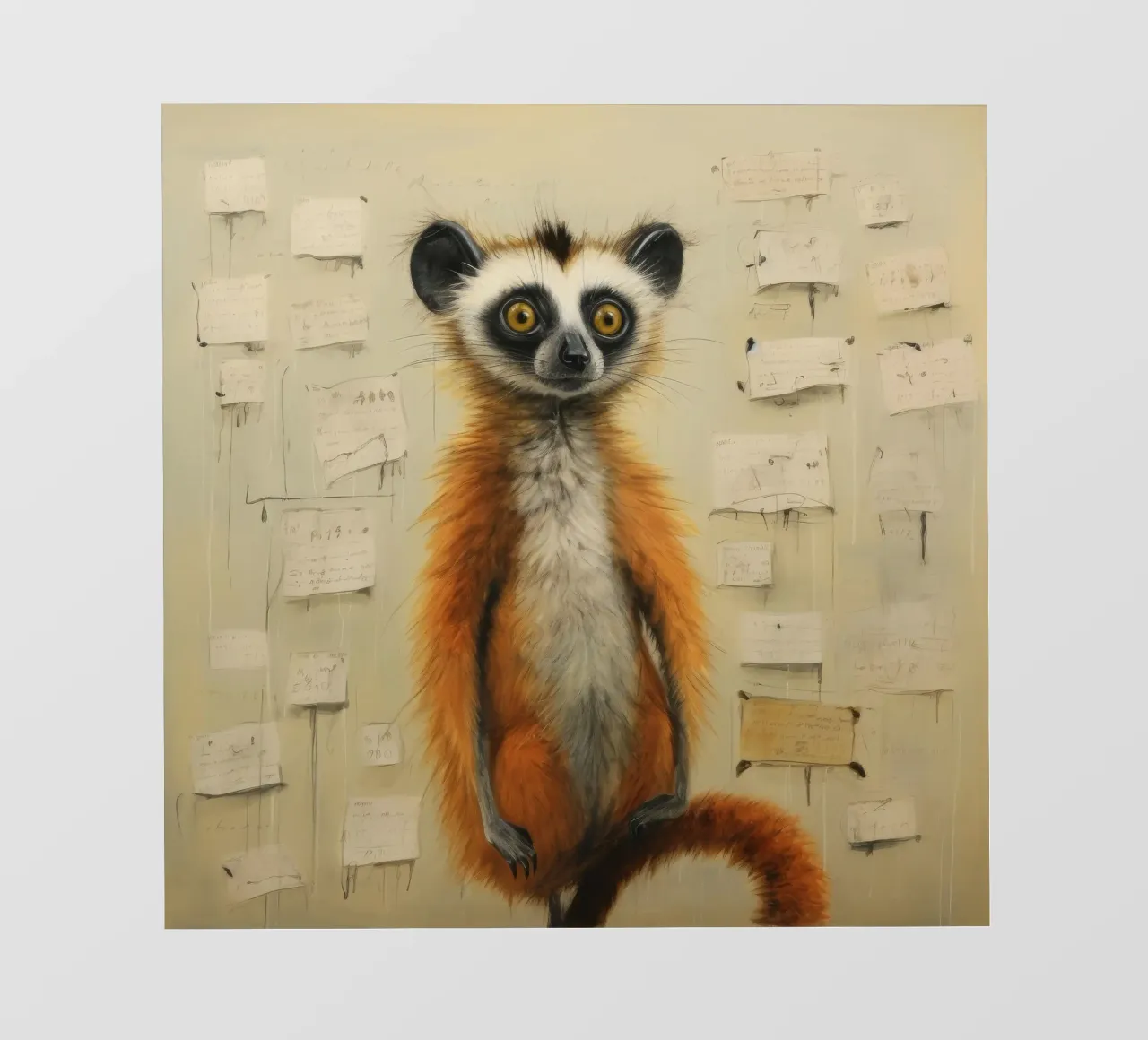 Lemure minimo 4 telo in pvc da Minimal Animal Art