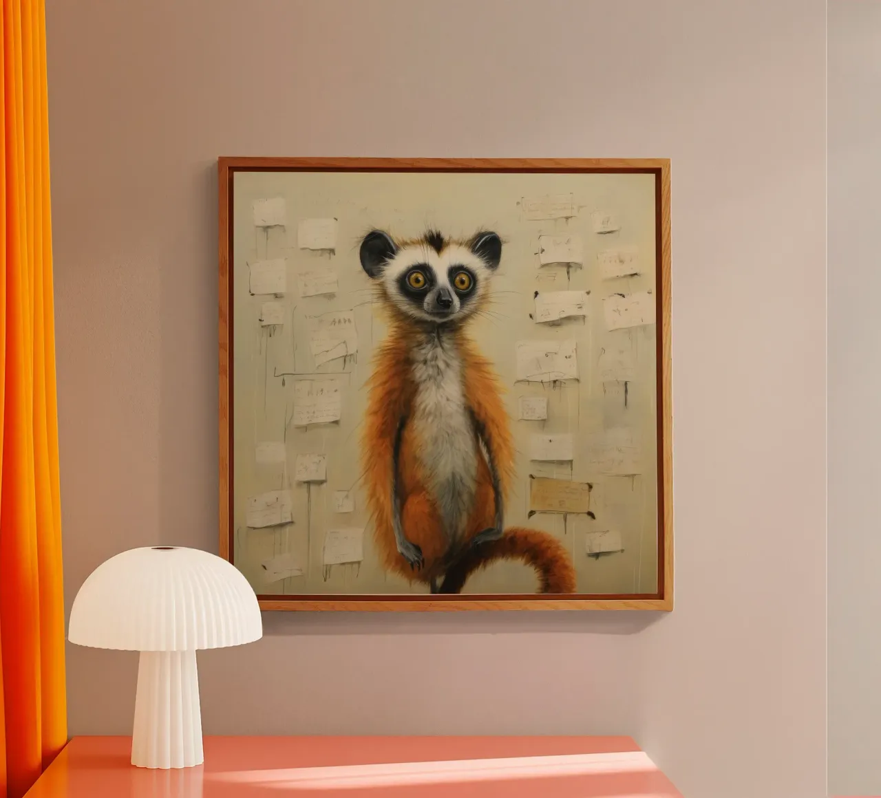 Lemure minimo 4 plexiglass da Minimal Animal Art