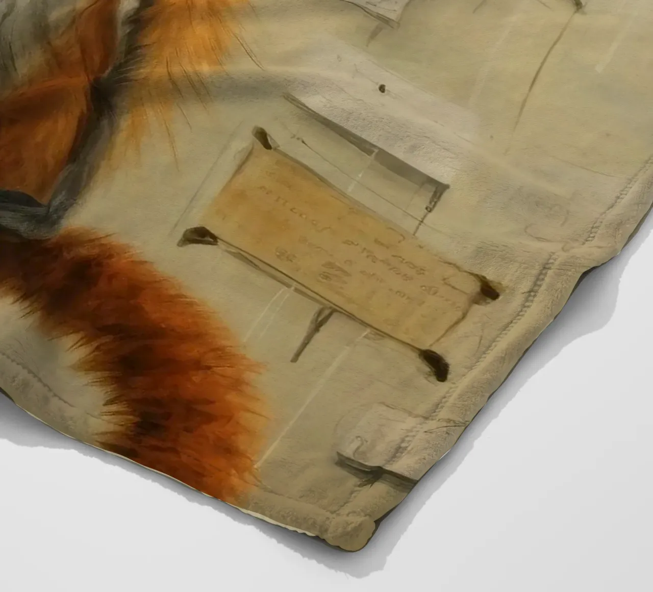 Lemure minimo 4 coperta in pile da Minimal Animal Art