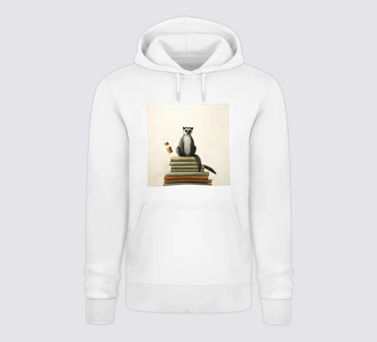 Lemure minimo 1 felpa con cappuccio da Minimal Animal Art