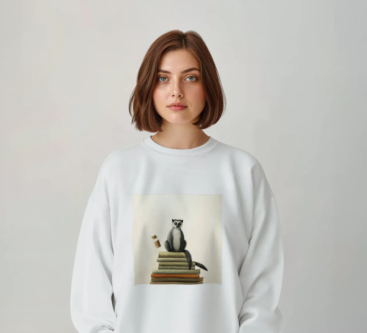 Lemure minimo 1 felpa da Minimal Animal Art