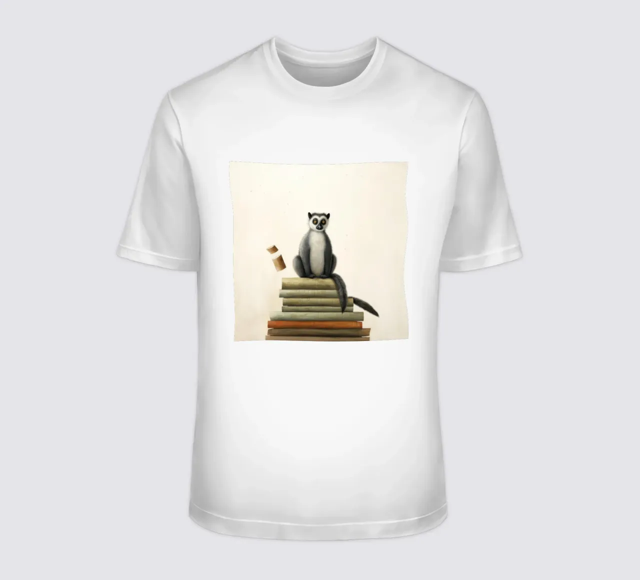 Lemure minimo 1 t-shirt da Minimal Animal Art