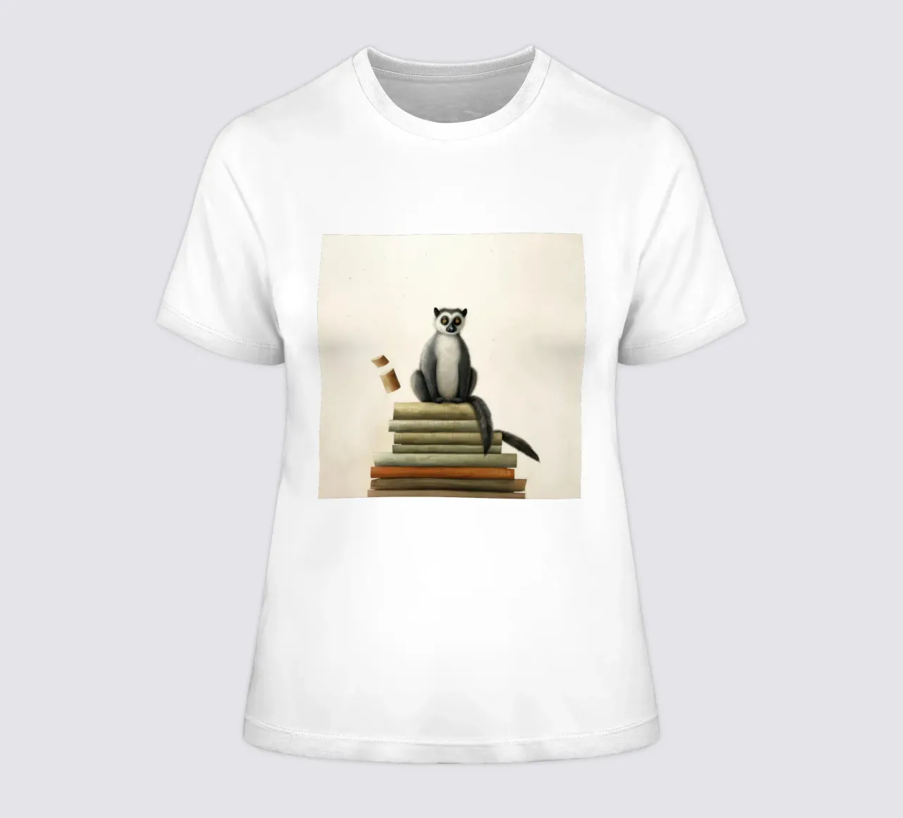 Lemure minimo 1 t-shirt da donna da Minimal Animal Art