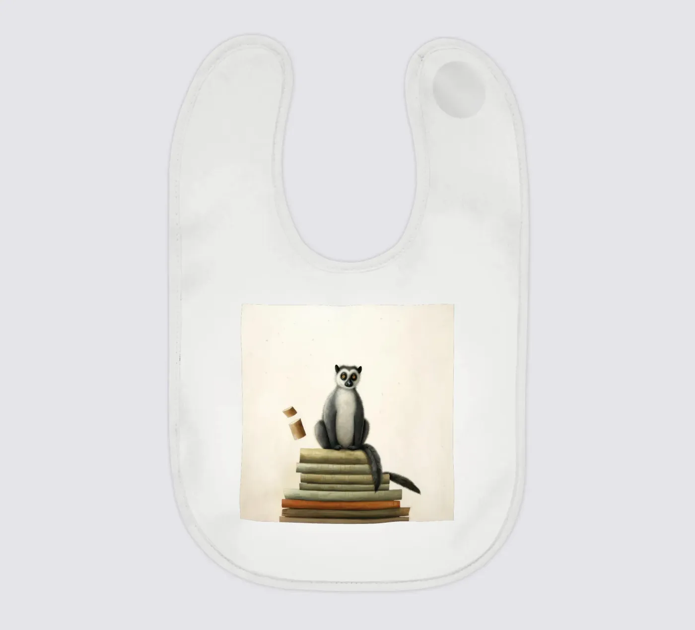 Minimal Lemur Babylätzchen von Minimal Animal Art