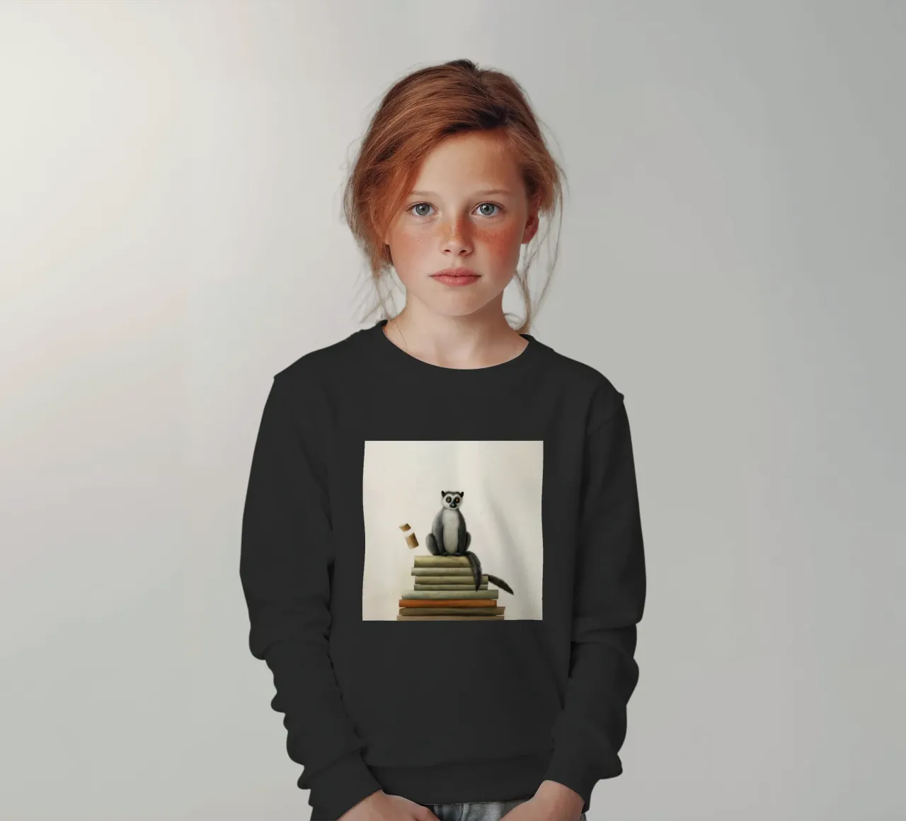 Lemure minimo 1 felpa bambino da Minimal Animal Art