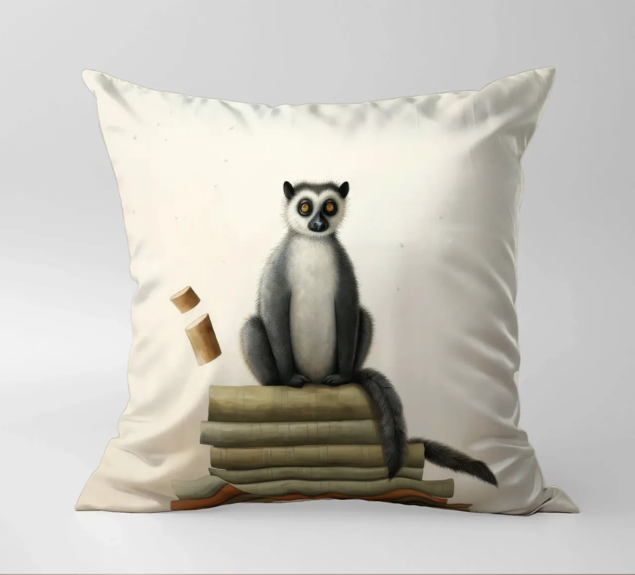 Lemure minimo 1 cuscino da Minimal Animal Art