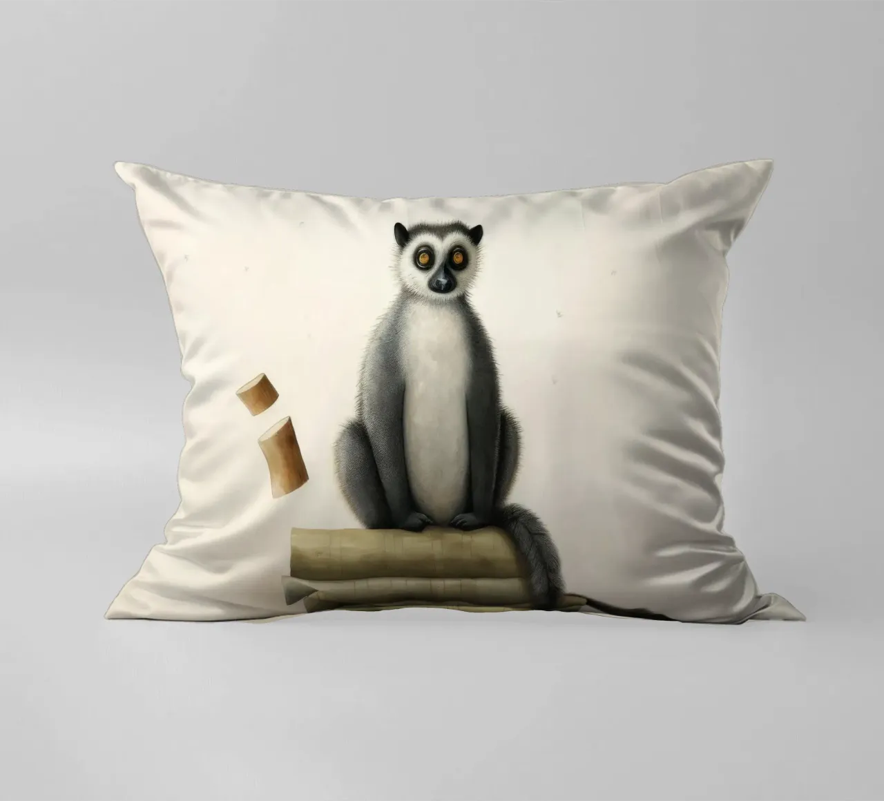 Lemure minimo 1 cuscino da Minimal Animal Art