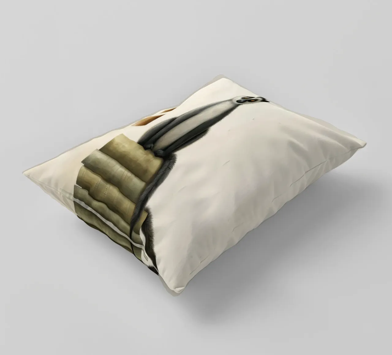 Lemure minimo 1 cuscino da Minimal Animal Art