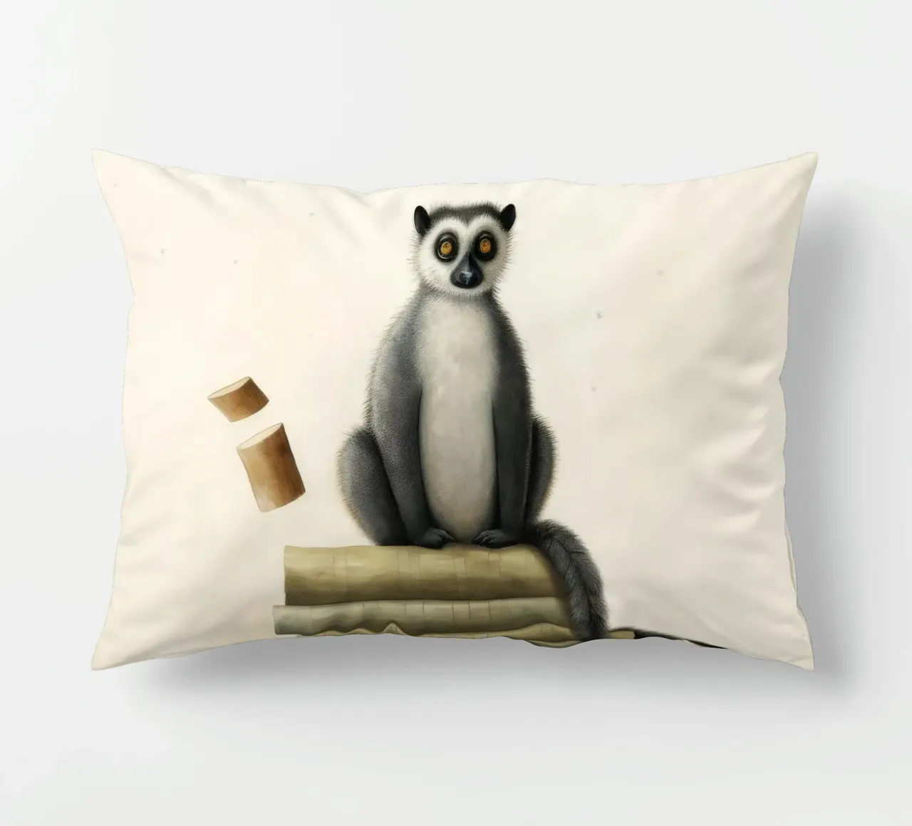 Lemure minimo 1 cuscino da Minimal Animal Art