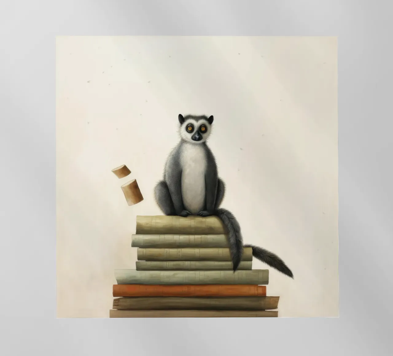 Lemure minimo 1 pellicola backlit da Minimal Animal Art