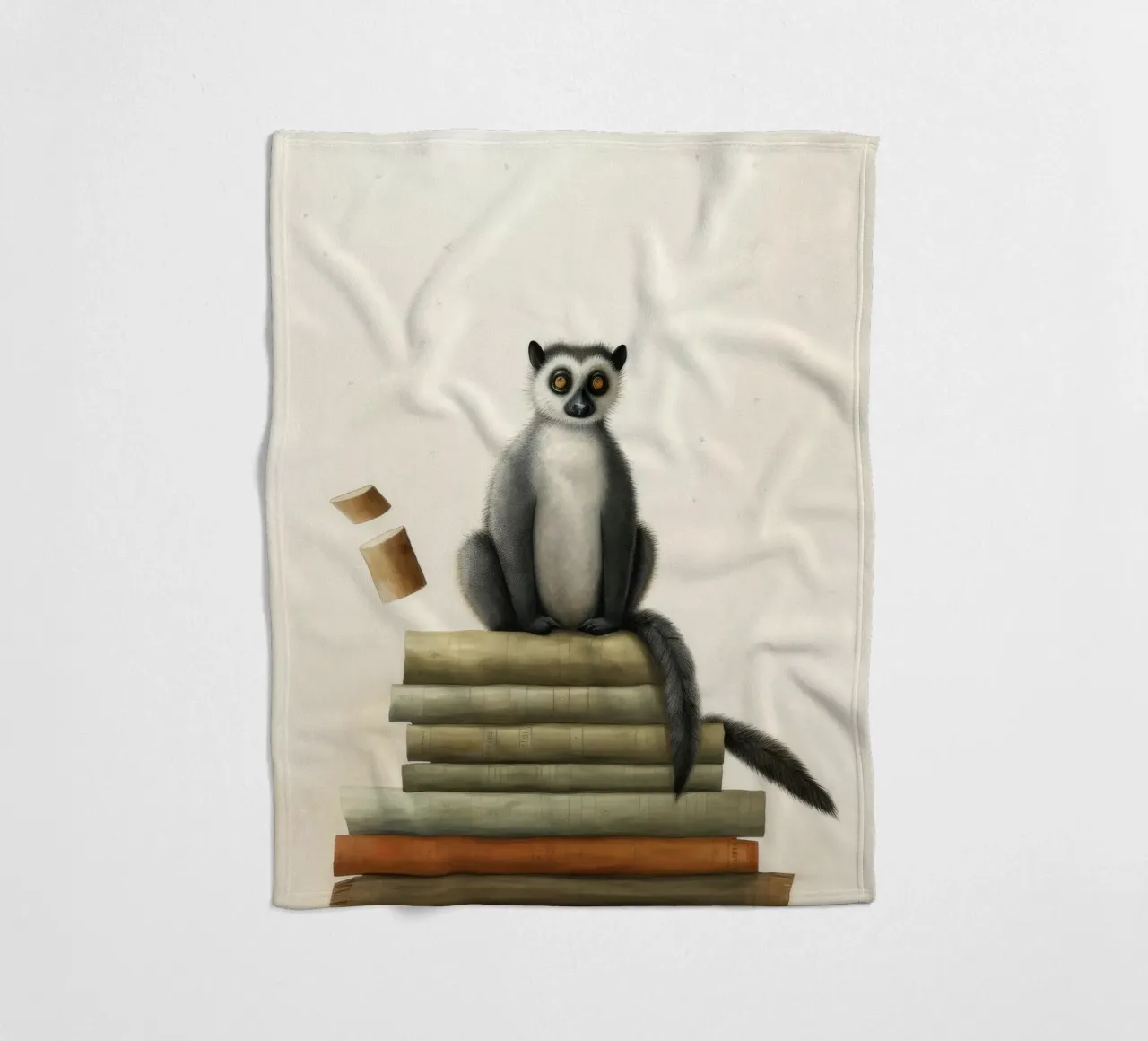 Lemure minimo 1 coperta in pile da Minimal Animal Art