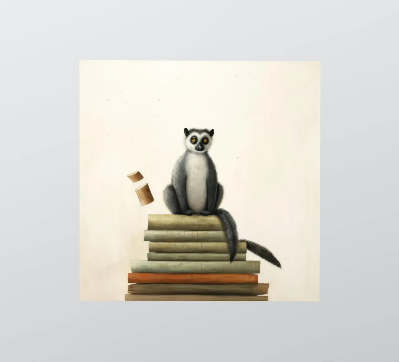 Lemure minimo 1 adesivo da Minimal Animal Art