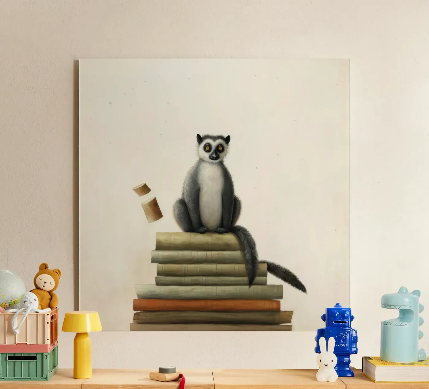 Minimal Lemur plexiglas de Minimal Animal Art