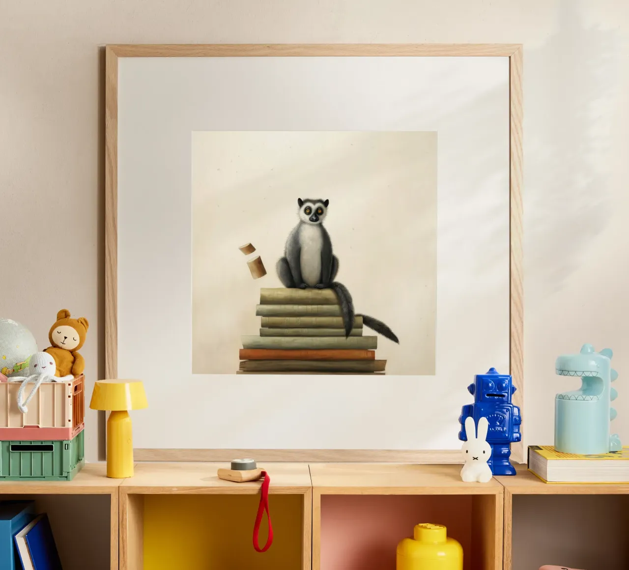 Lemure minimo 1 poster da Minimal Animal Art