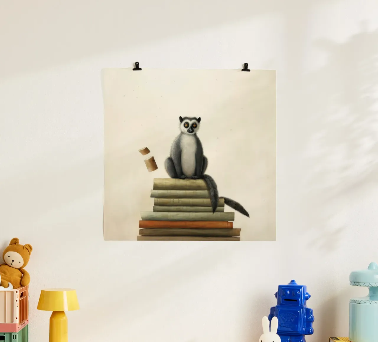 Lemure minimo 1 poster da Minimal Animal Art