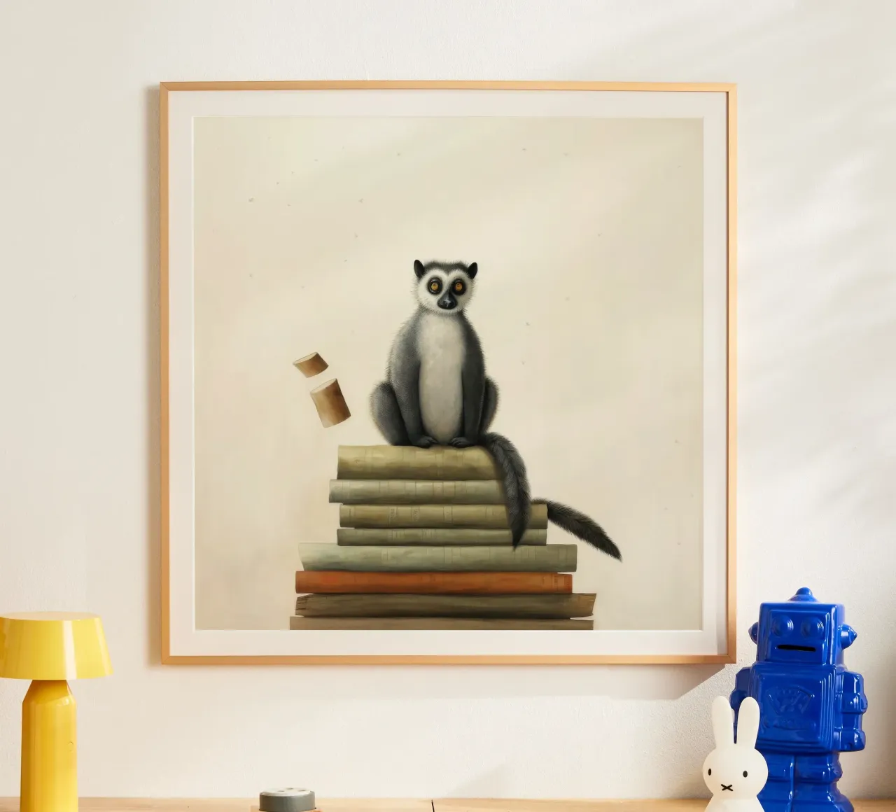 Lemure minimo 1 poster da Minimal Animal Art