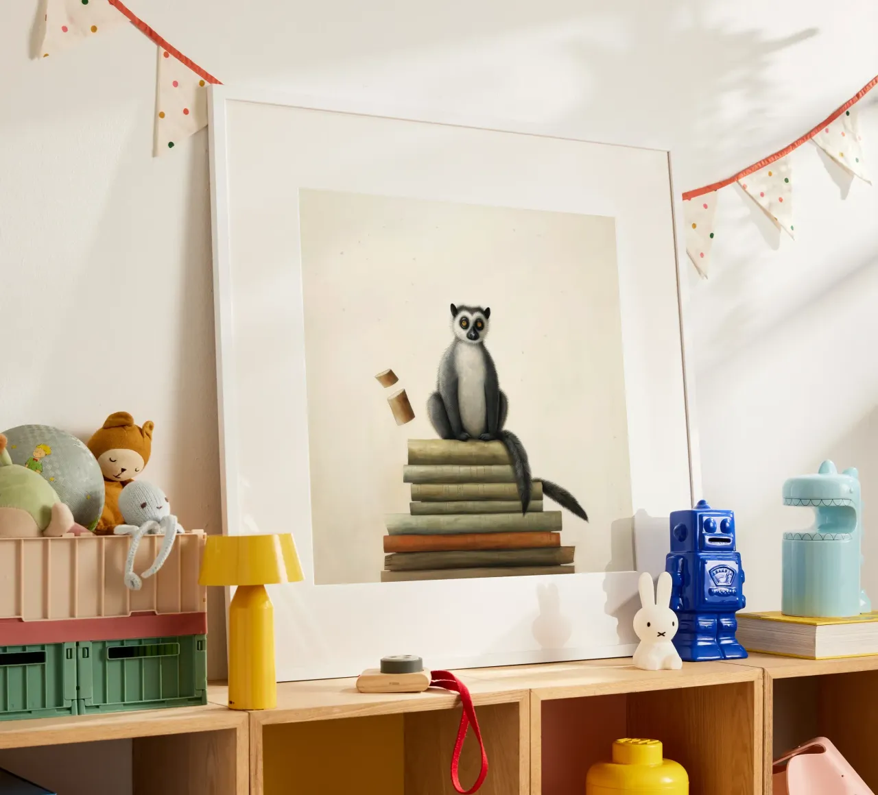 Lemure minimo 1 poster da Minimal Animal Art