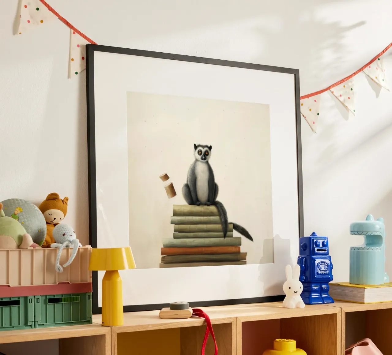 Lemure minimo 1 poster da Minimal Animal Art