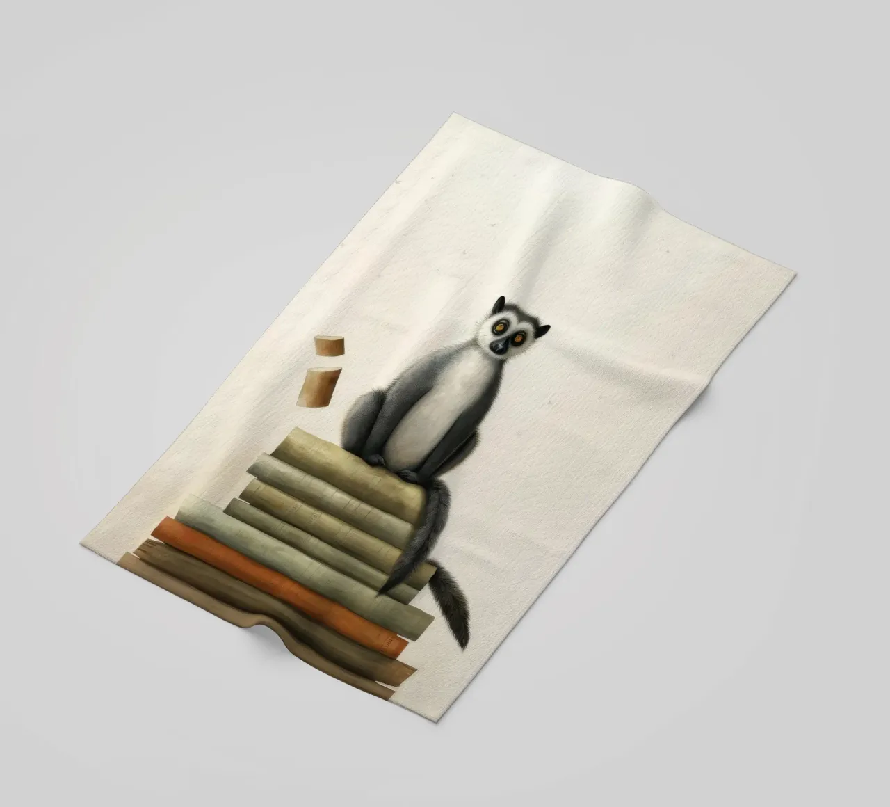 Lemure minimo 1 telo mare da Minimal Animal Art