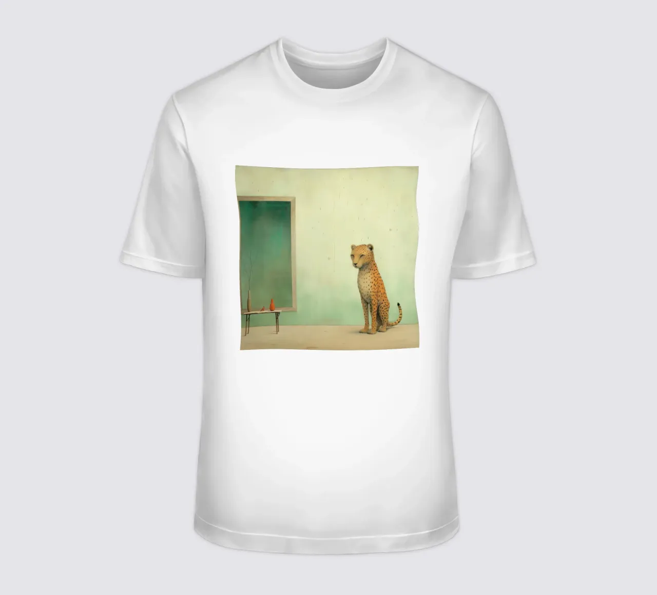 Minimal Leopard 2 t-shirt da Minimal Animal Art