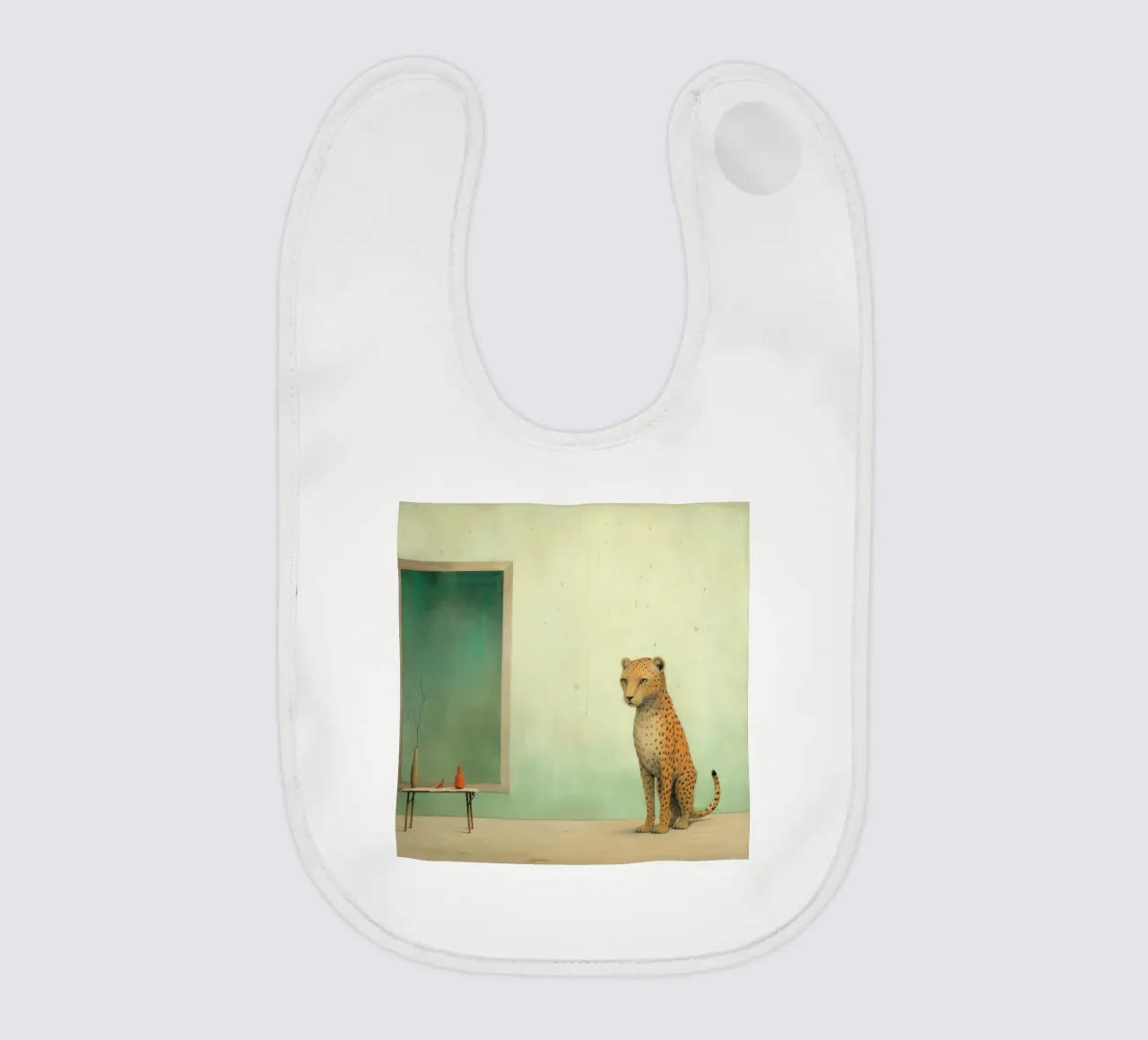 Minimal Leopard 2 bavaglino da Minimal Animal Art