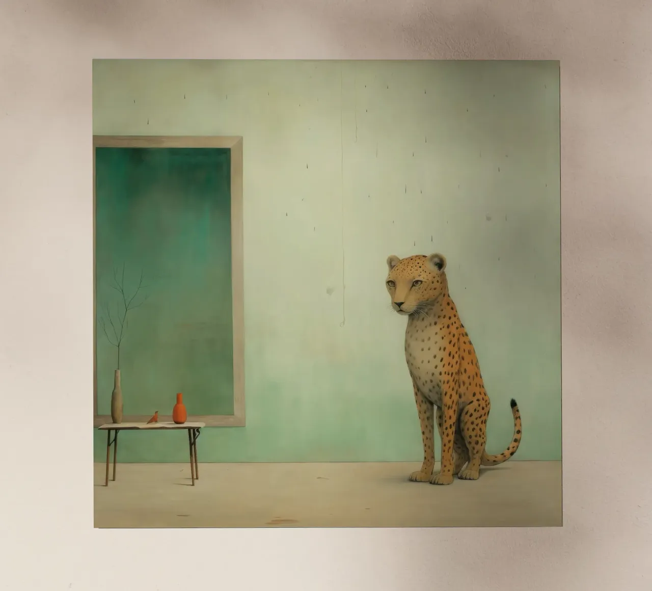 Minimal Leopard 2 pellicola backlit da Minimal Animal Art