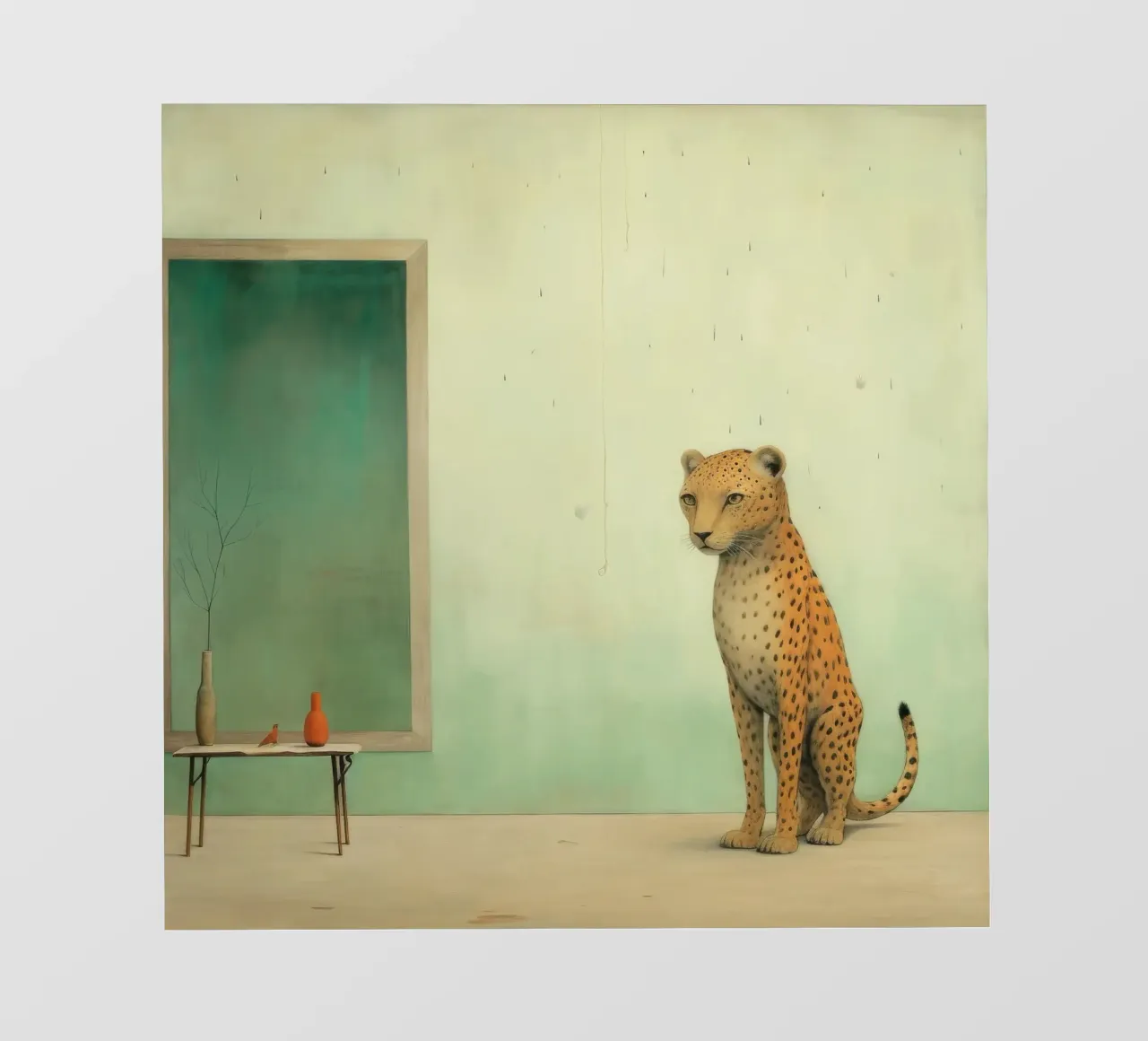 Minimal Leopard 2 telo in pvc da Minimal Animal Art