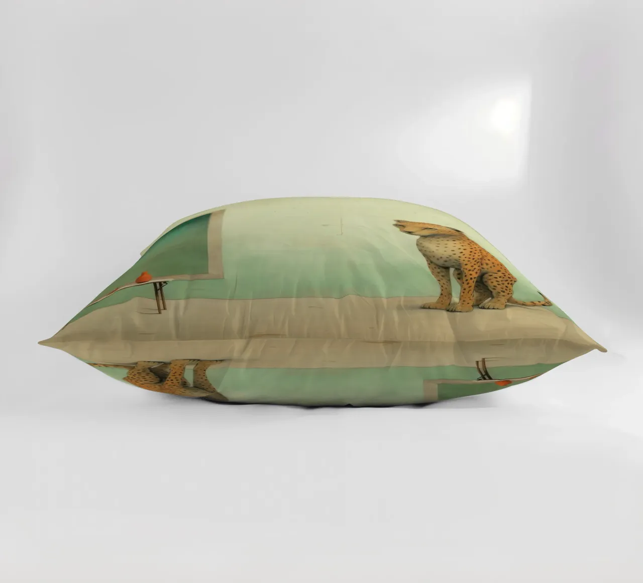 Minimal Leopard 2 cuscino da Minimal Animal Art