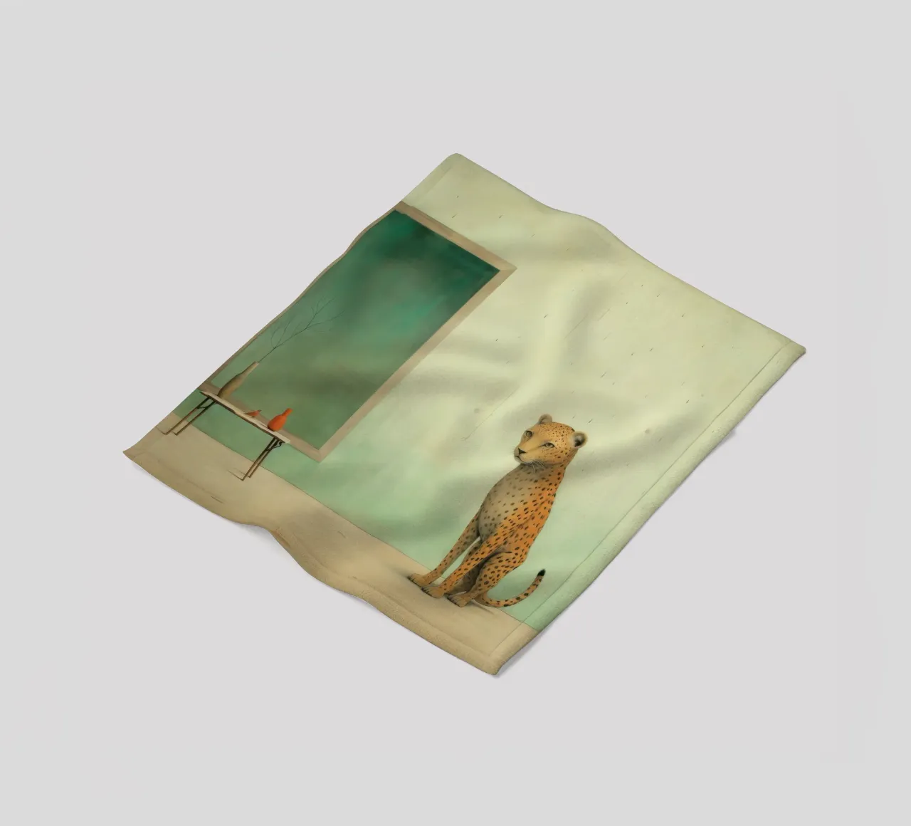 Minimal Leopard 2 coperta in pile da Minimal Animal Art