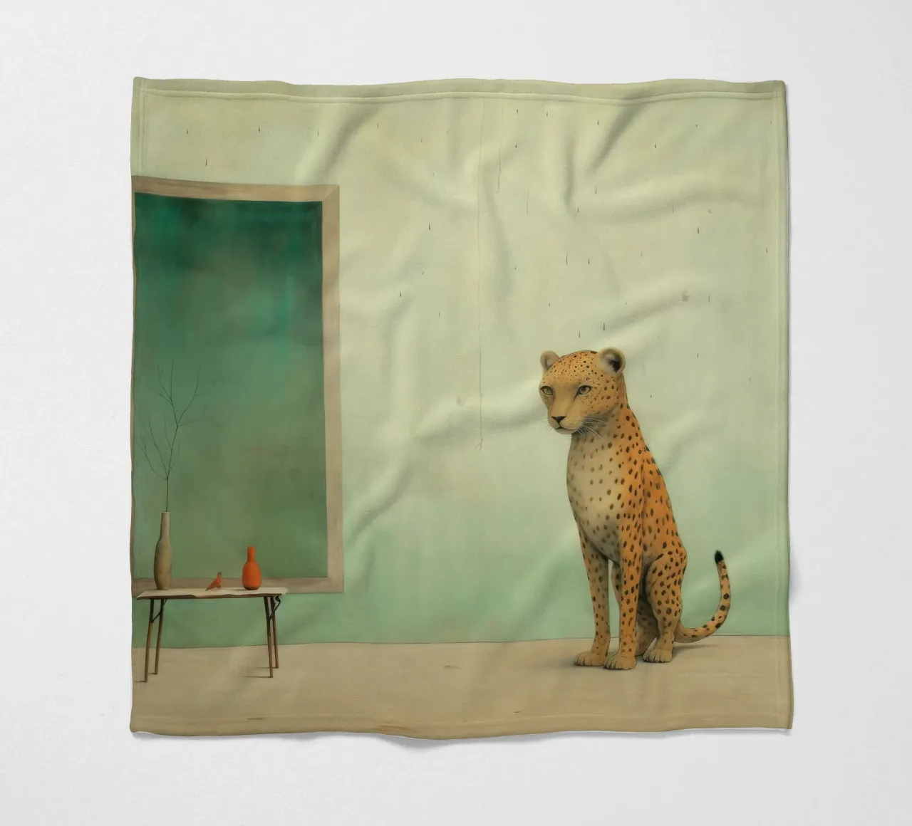 Minimal Leopard 2 coperta in pile da Minimal Animal Art