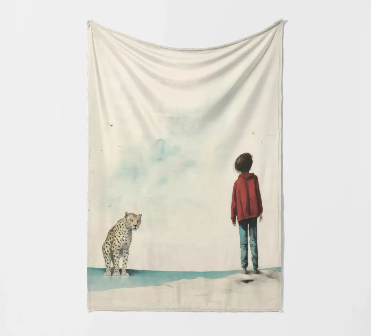 Minimal Leopard 3 coperta in pile da Minimal Animal Art