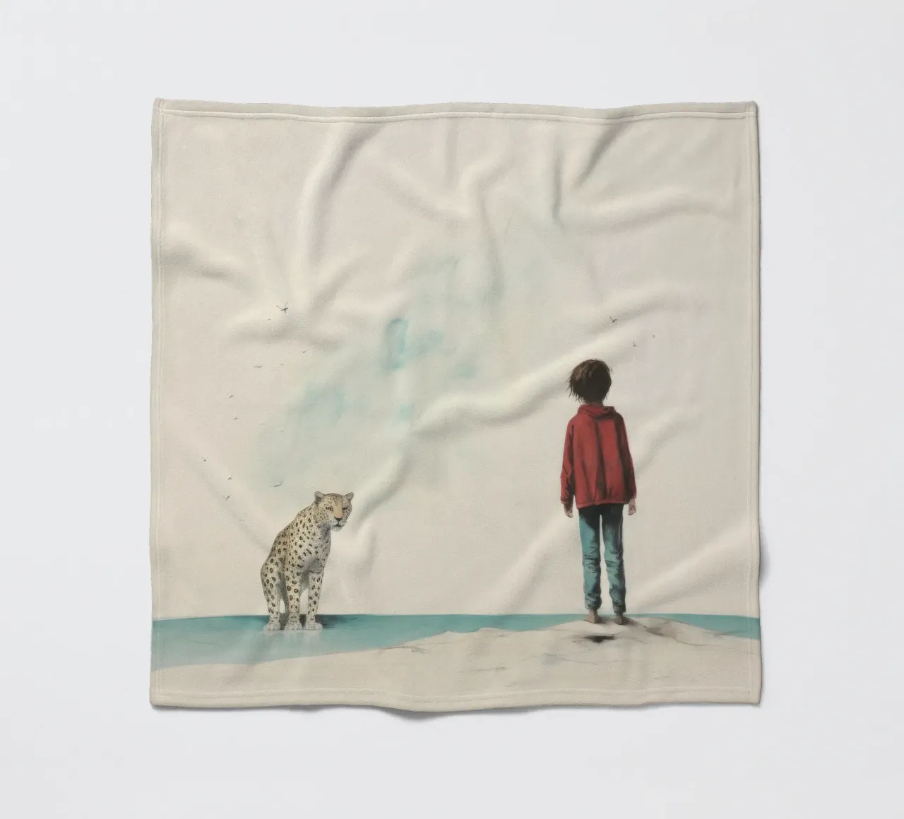 Minimal Leopard 3 coperta in pile da Minimal Animal Art