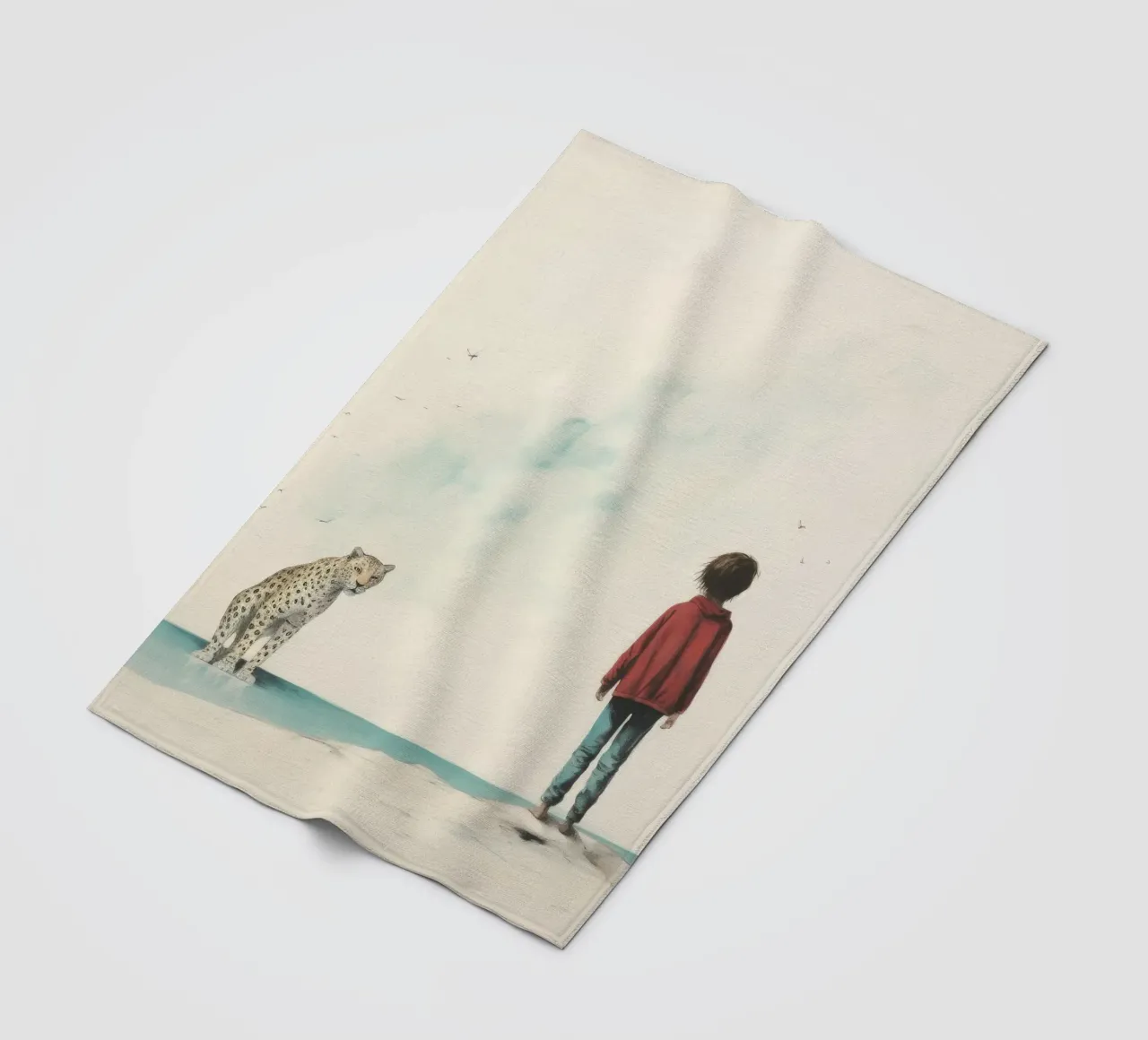 Minimal Leopard 3 coperta in pile da Minimal Animal Art