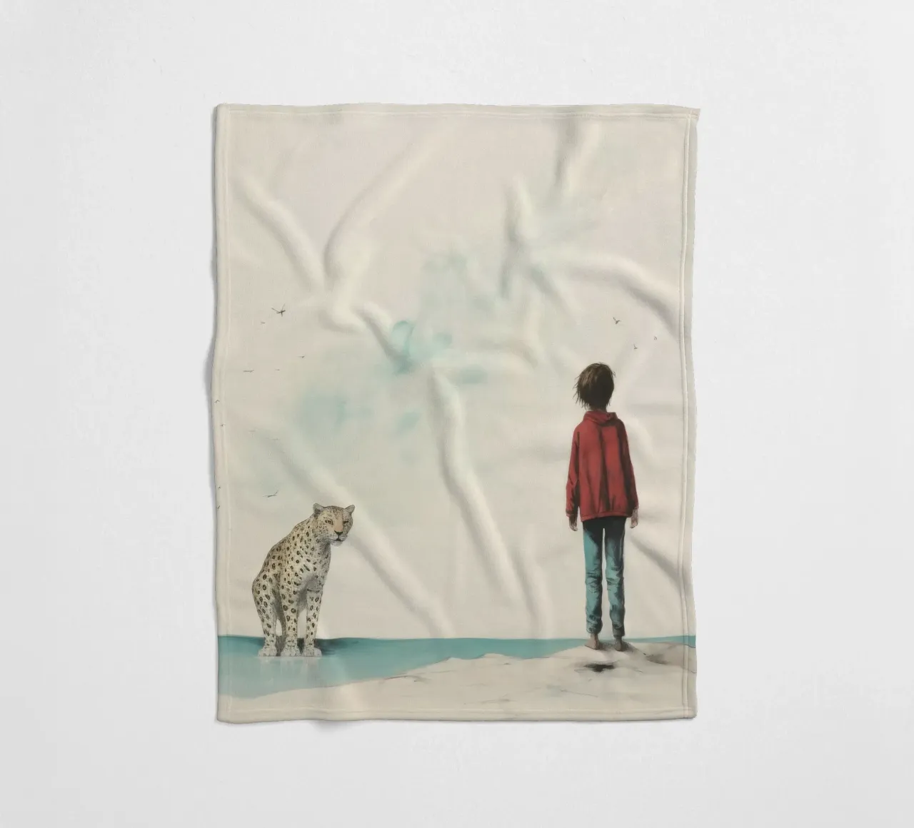 Minimal Leopard 3 coperta in pile da Minimal Animal Art