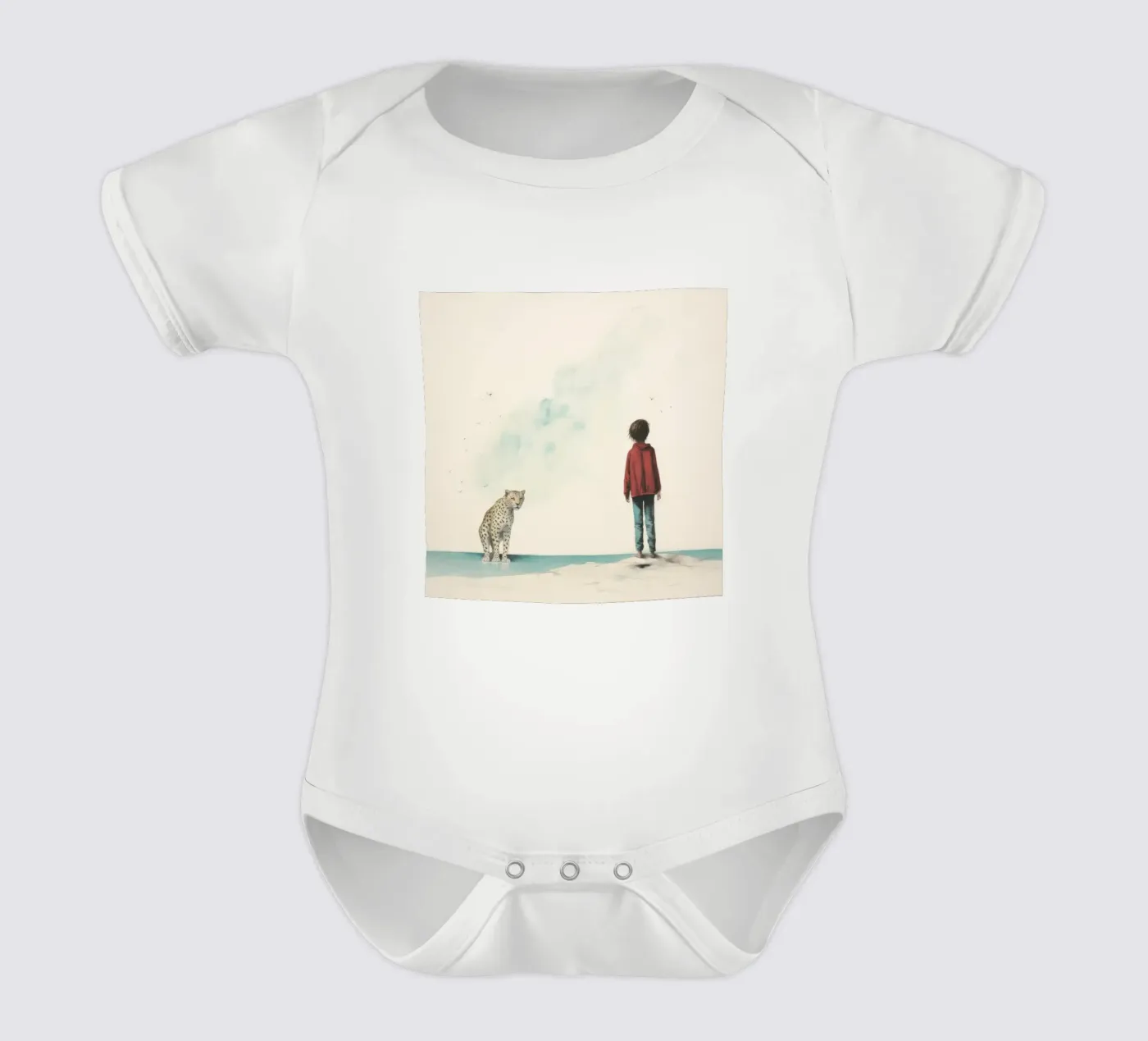 Minimal Léopard body bébé de Minimal Animal Art