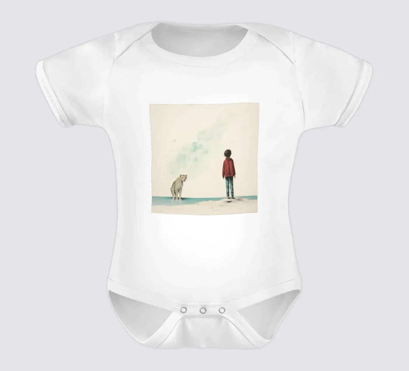 Minimal Léopard body bébé de Minimal Animal Art