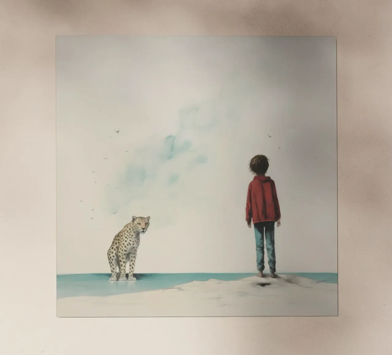 Minimal Leopard 3 pellicola backlit da Minimal Animal Art