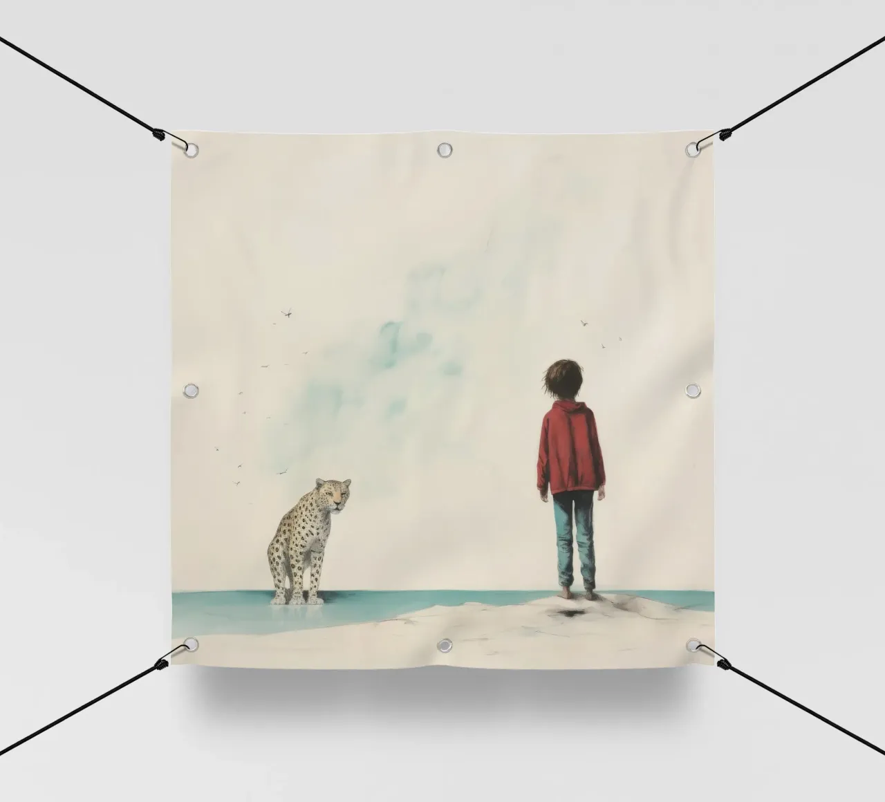 Minimal Leopard 3 telo in pvc da Minimal Animal Art