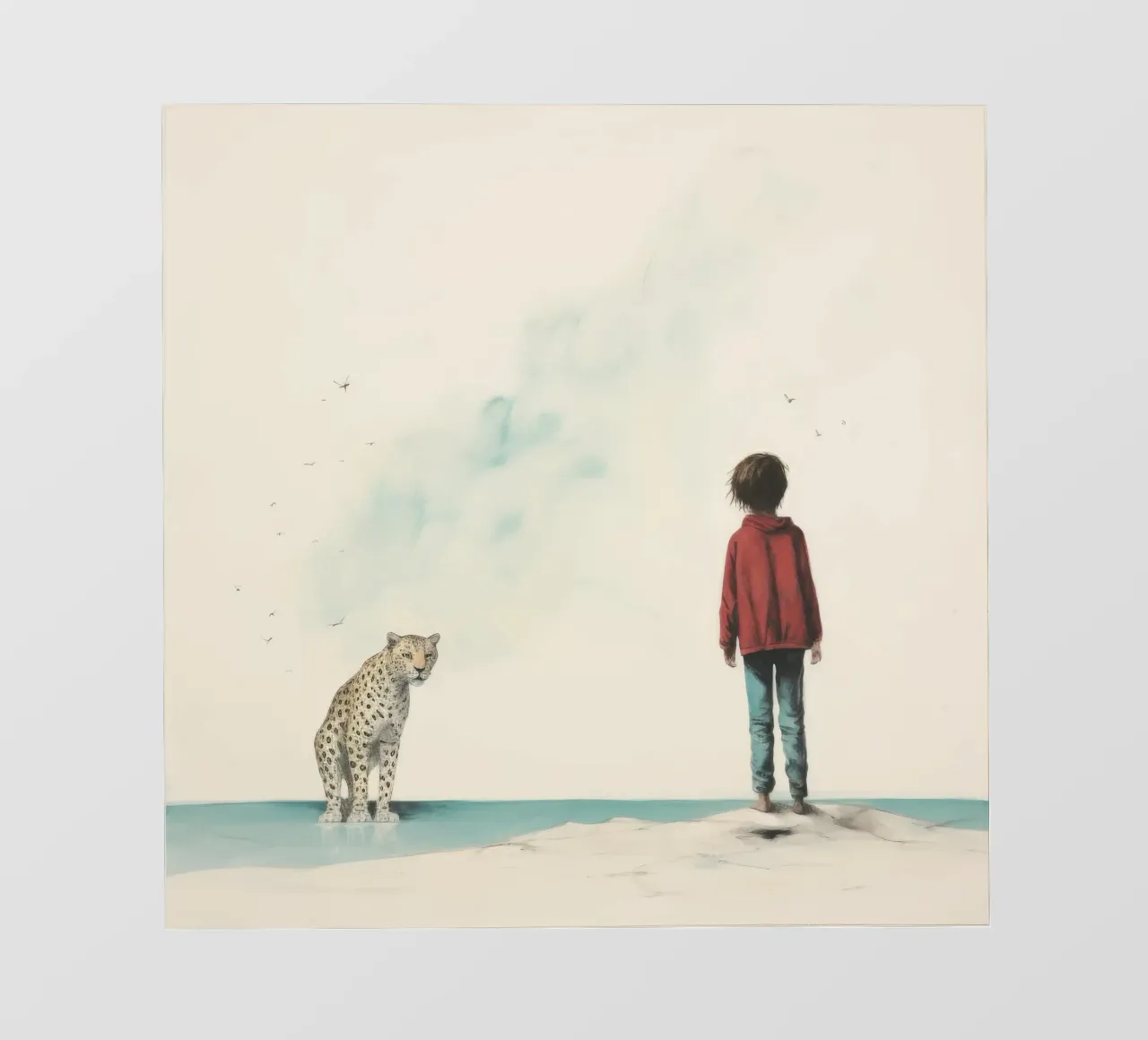 Minimal Leopard 3 telo in pvc da Minimal Animal Art