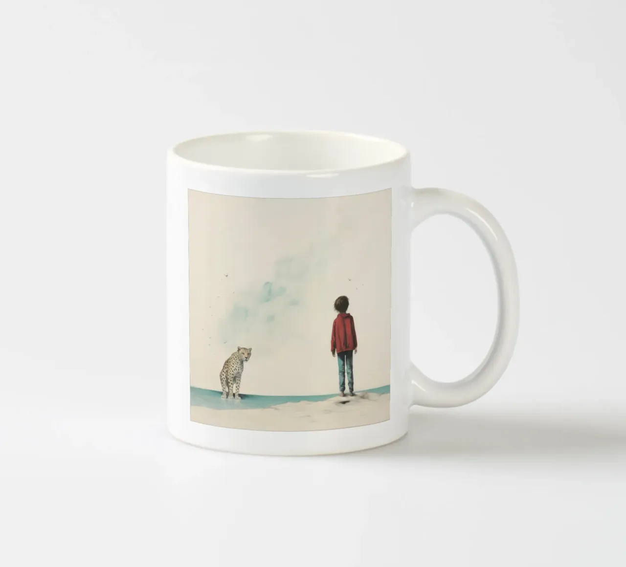 Minimal Leopard 3 tazza in ceramica da Minimal Animal Art