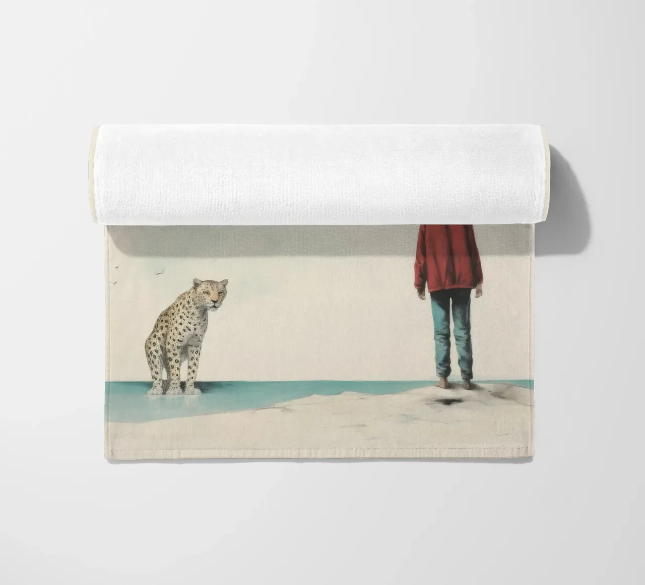 Minimal Leopard 3 telo mare da Minimal Animal Art