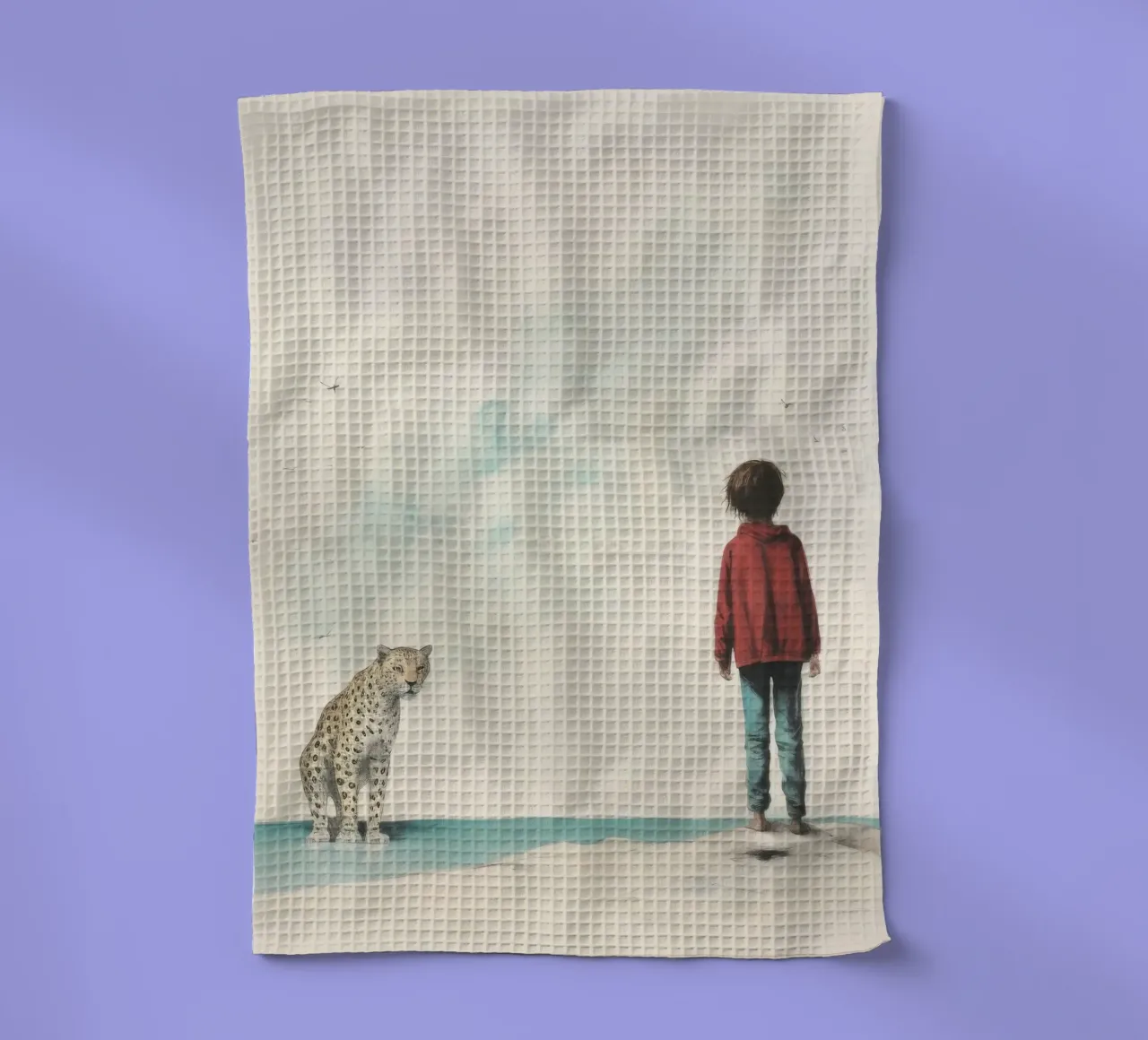 Minimal Leopard 3 canovaccio da cucina da Minimal Animal Art