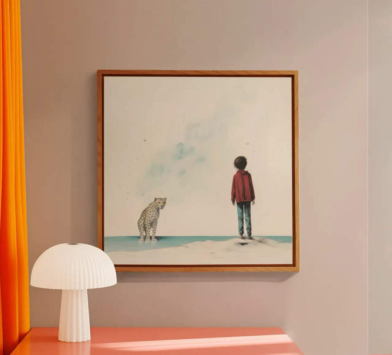 Minimal Leopard 3 plexiglass da Minimal Animal Art