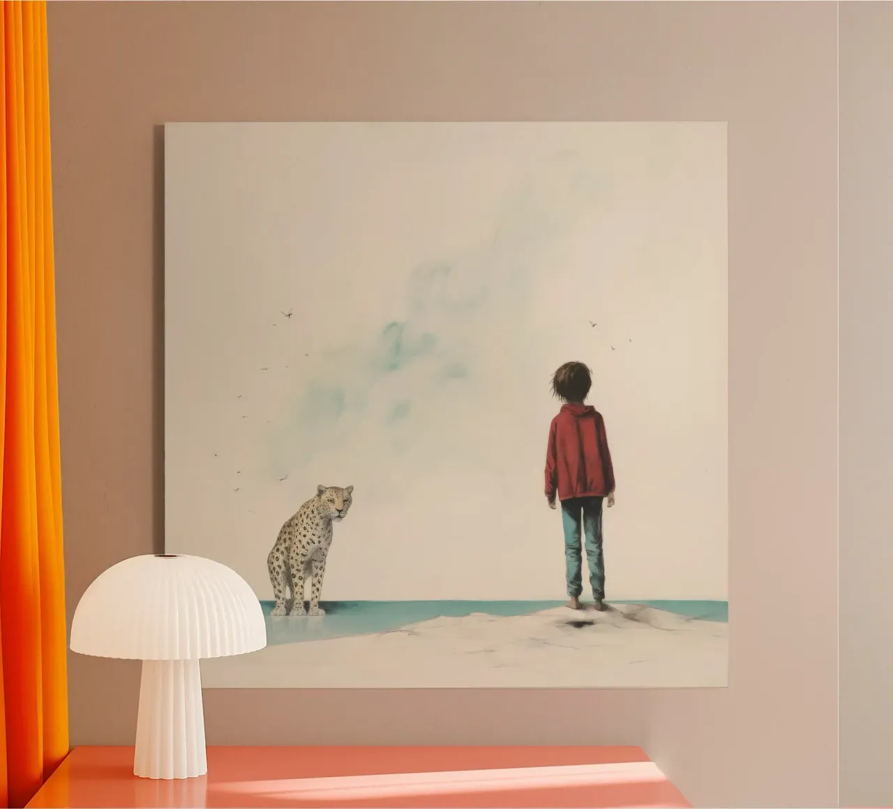 Minimal Leopard 3 plexiglass da Minimal Animal Art