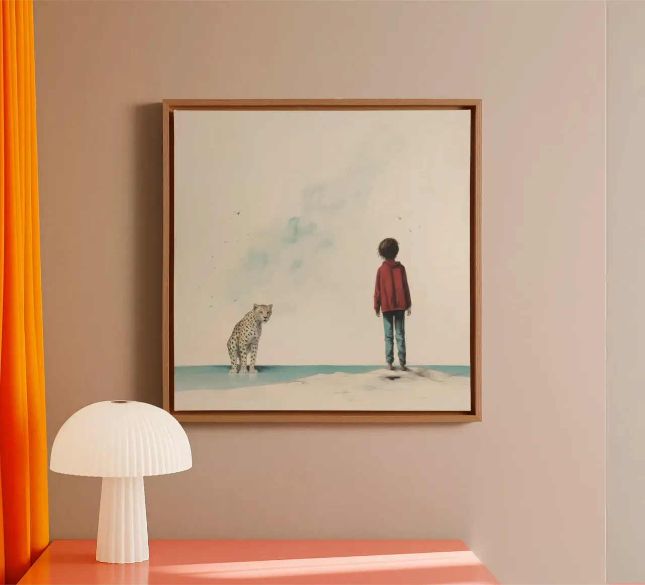 Leopard 3 minimal toile de Minimal Animal Art