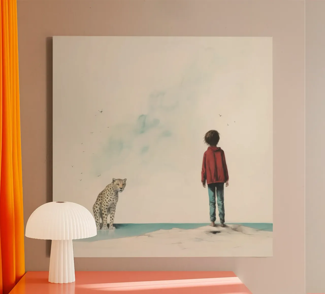 Leopard 3 minimal toile de Minimal Animal Art