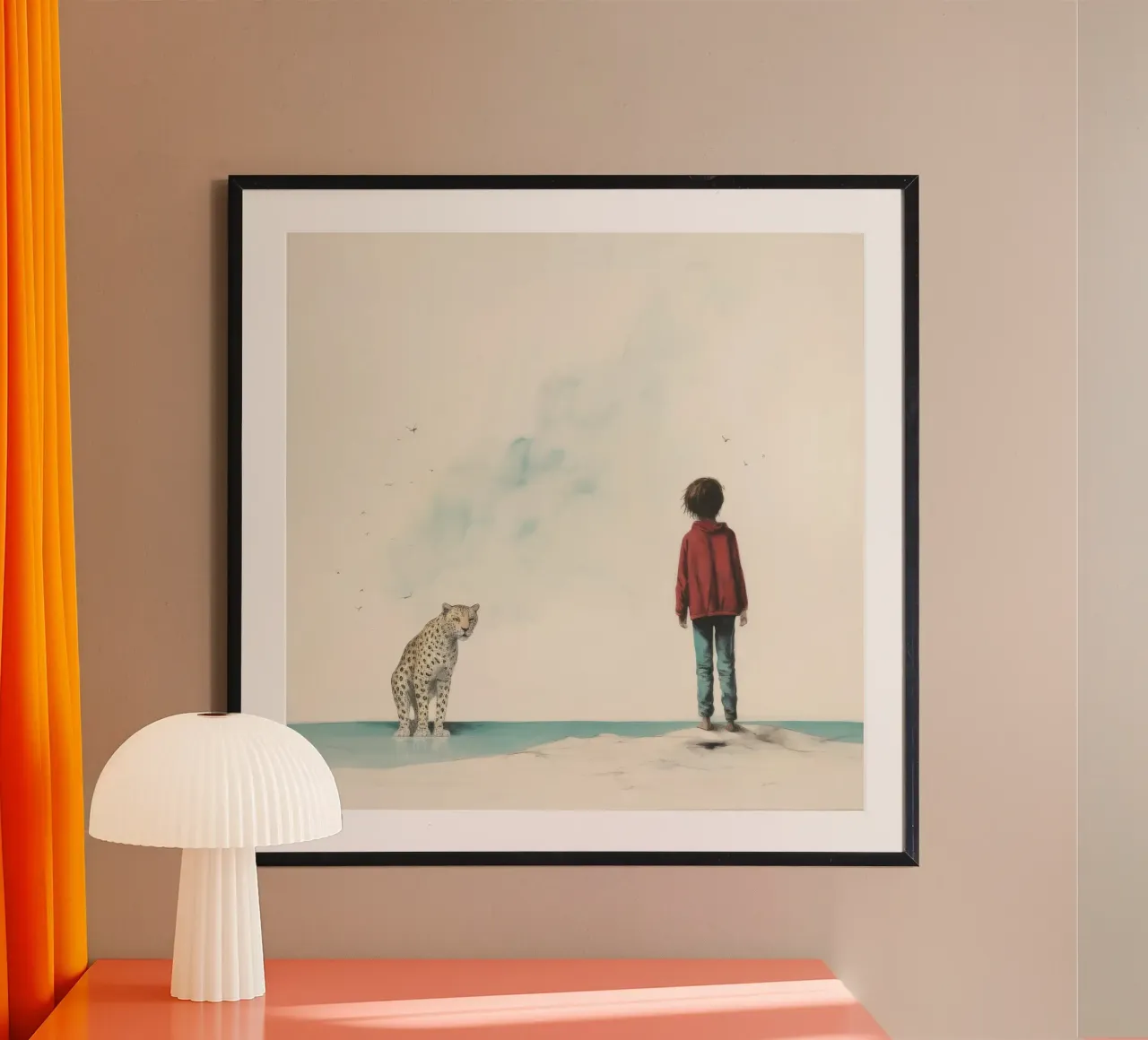 Minimal Leopard 3 carta hahnemühle da Minimal Animal Art