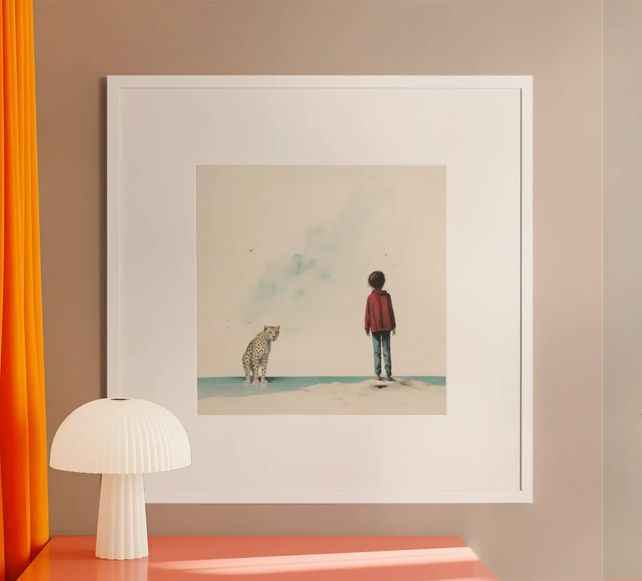 Minimal Leopard 3 carta hahnemühle da Minimal Animal Art