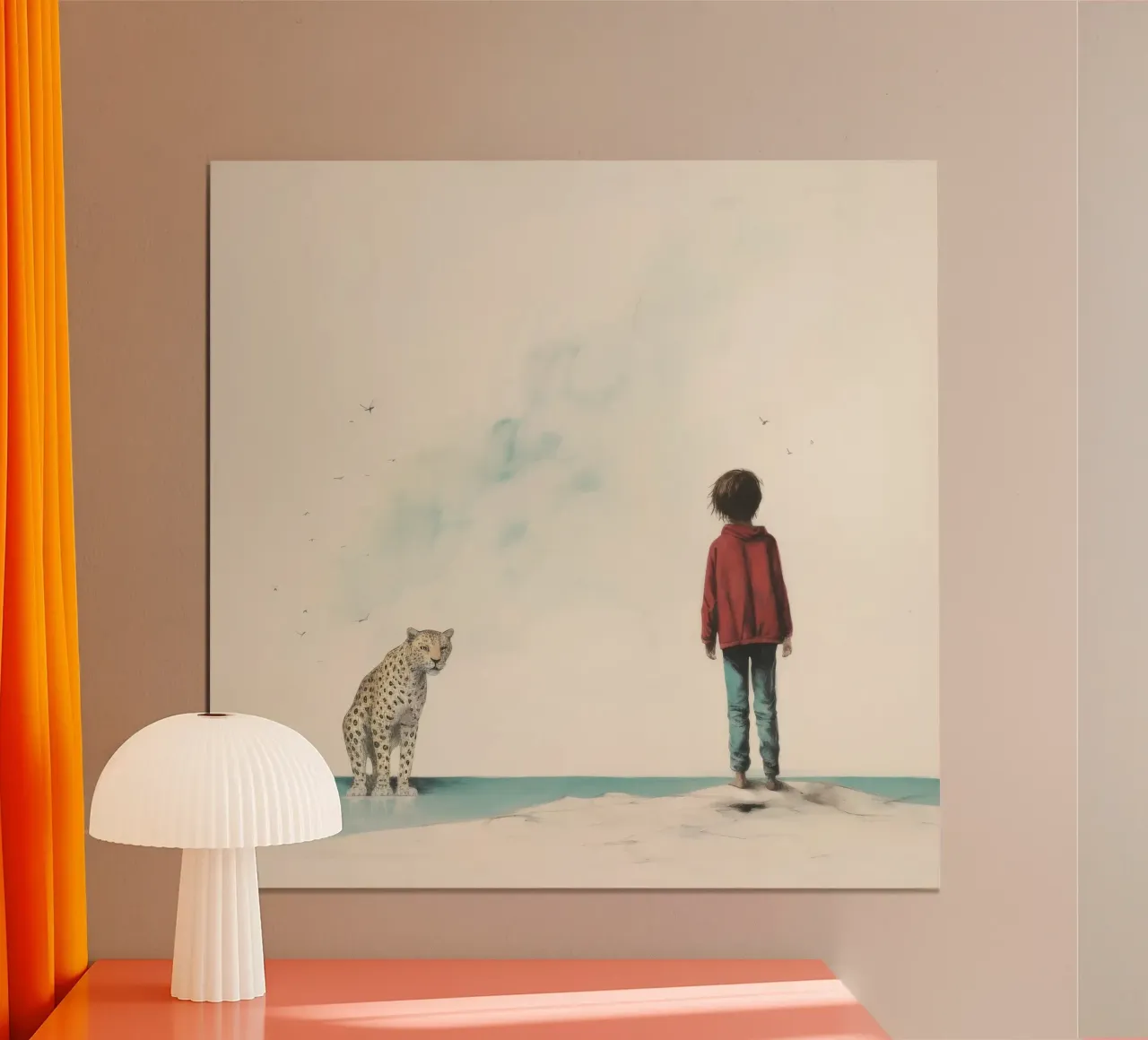 Minimal Leopard 3 carta hahnemühle da Minimal Animal Art